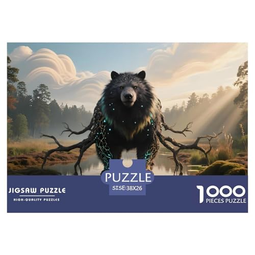 Bären1000Teile PuzzlesWildtiere Für Erwachsene Und Kinder Ab 14 Jahren Einzigartige Spielzeug Herausfordernde Moderne Porträts38x26cm/1000pcs von TFEDACVSS