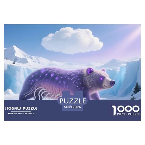 Bären1000Teile PuzzlesWildtiere Für Erwachsene Und Kinder Ab 14 Jahren Einzigartige Spielzeug SchwerStressabbau Moderne Porträts38x26cm/1000pcs von TFEDACVSS
