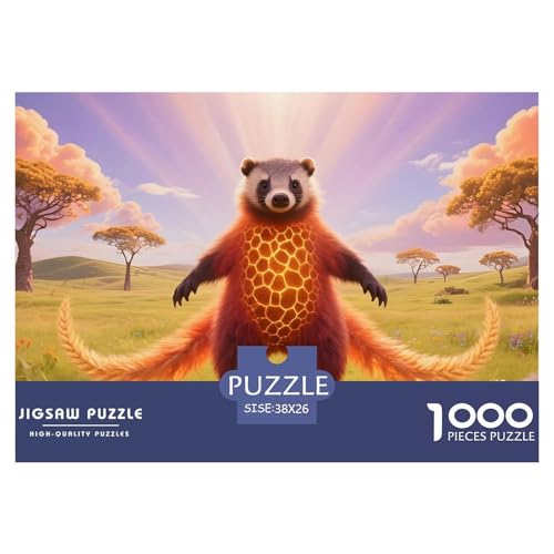 Bären1000Teile PuzzlesWildtiere Für Erwachsene Und Kinder Ab 14 Jahren Familienspiele Denksport Für Dekorative Geschenke38x26cm/1000pcs von TFEDACVSS