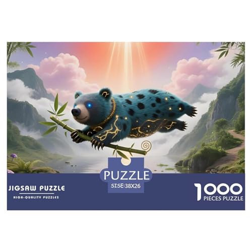 Bären1000Teile PuzzlesWildtiere Für Erwachsene Und Kinder Ab 14 Jahren Familienspiele Herausfordernde Für Dekorative Geschenke38x26cm/1000pcs von TFEDACVSS