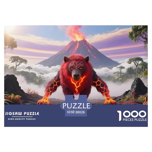 Bären1000Teile PuzzlesWildtiere Für Erwachsene Und Kinder Ab 14 Jahren Familienspiele Herausforderndes Für Dekorative Geschenke38x26cm/1000pcs von TFEDACVSS