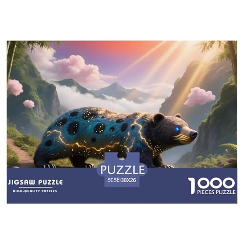 Bären1000Teile PuzzlesWildtiere Für Erwachsene Und Kinder Ab 14 Jahren Pädagogisches StressabbauSpielzeug Denksport Moderne Porträts38x26cm/1000pcs von TFEDACVSS