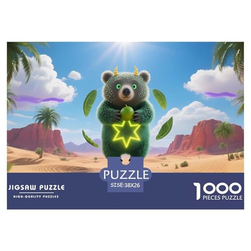 Bären1000Teile PuzzlesWildtiere Für Erwachsene Und Kinder Ab 14 Jahren Pädagogisches StressabbauSpielzeug Herausforderndes Für Dekorative Geschenke38x26cm/1000pcs von TFEDACVSS