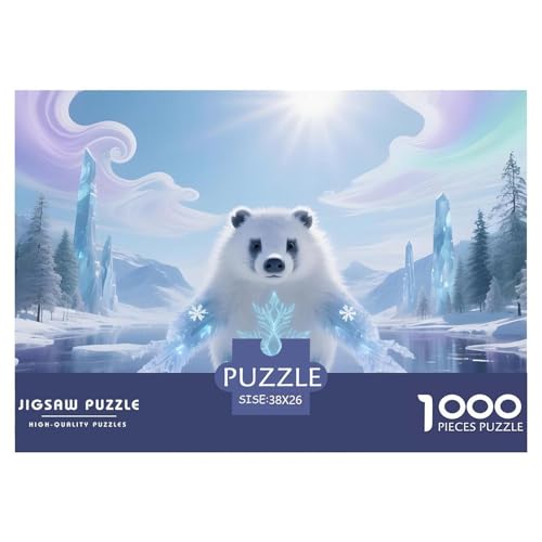 Bären1000Teile PuzzlesWildtiere Für Erwachsene Und Kinder Ab 14 Jahren Pädagogisches StressabbauSpielzeug Herausforderndes Für Dekorative Geschenke38x26cm/1000pcs von TFEDACVSS