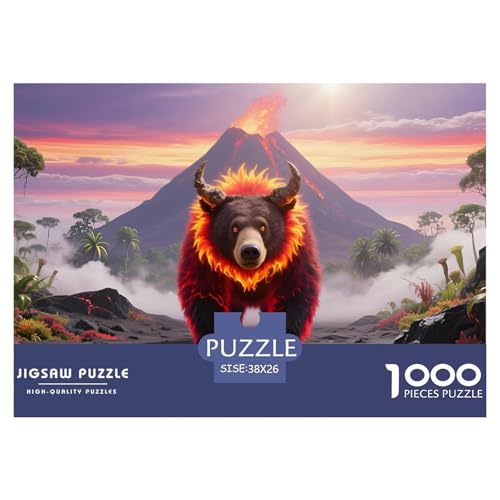 Bären1000Teile PuzzlesWildtiere Für Erwachsene Und Kinder Ab 14 Jahren Pädagogisches StressabbauSpielzeug Herausforderndes Für Dekorative Geschenke38x26cm/1000pcs von TFEDACVSS