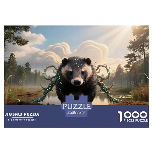 Bären1000Teile PuzzlesWildtiere Für Erwachsene Und Kinder Ab 14 Jahren Pädagogisches StressabbauSpielzeug SchwerStressabbau Moderne Porträts38x26cm/1000pcs von TFEDACVSS