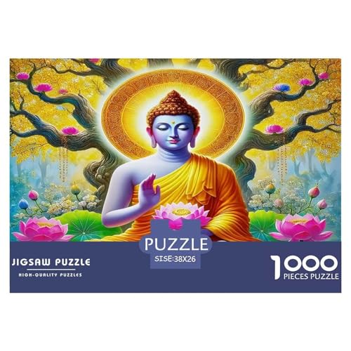 Buddha-Statue1000Stück Puzzle Buddha-Statue Für Erwachsene Kinder Pädagogisches StressabbauSpielzeug Herausforderndes Für Dekorative Geschenke38x26cm/1000pcs von TFEDACVSS
