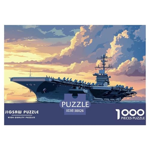 Coole Kriegsschiffe1000Teile Puzzle Fahrzeugs Für Erwachsene Und Kinder Ab 14 Jahren Einzigartige Spielzeug Herausforderndes Für Dekorative Geschenke38x26cm/1000pcs von TFEDACVSS