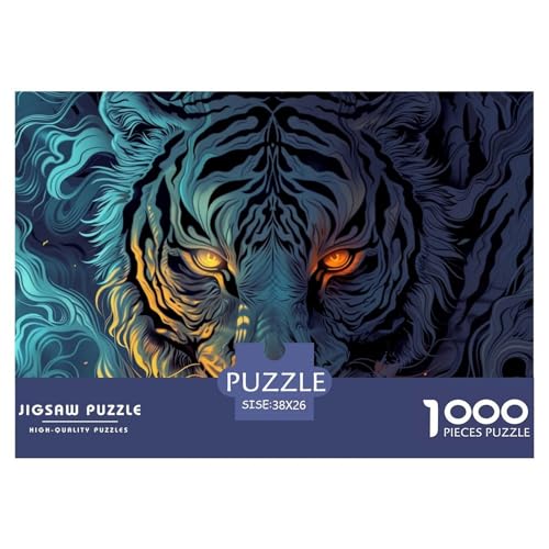 Der heftige Tiger1000Teile BuntePuzzles Tiere Für Erwachsene Und Kinder Ab 14 Jahren Einzigartige Spielzeug Herausforderndes Für Dekorative Geschenke38x26cm/1000pcs Der heftige Tiger1000Teile BuntePuzzles Tiere Für Erwachsene Und Kinder Ab 14 Jahren Einzigartige Spielzeug Herausforderndes Für Dekorative Geschenke38x26cm/1000pcs von TFEDACVSS