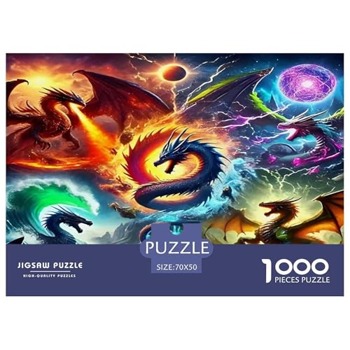 Drachen1000Stück BuntePuzzles Mythical Drachen Für Erwachsene Und Kinder Ab 14 Jahren Pädagogisches StressabbauSpielzeug Denksport Moderne Porträts70x50cm/1000pcs Drachen1000Stück BuntePuzzles Mythical Drachen Für Erwachsene Und Kinder Ab 14 Jahren Pädagogisches StressabbauSpielzeug Denksport Moderne Porträts70x50cm/1000pcs von TFEDACVSS