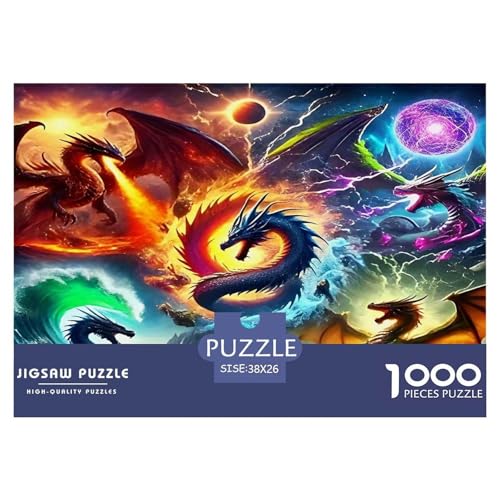 Drachen1000Teile BuntePuzzles Mythical Drachen Für Erwachsene Kinder Pädagogisches StressabbauSpielzeug Herausfordernde Für Dekorative Geschenke38x26cm/1000pcs Drachen1000Teile BuntePuzzles Mythical Drachen Für Erwachsene Kinder Pädagogisches StressabbauSpielzeug Herausfordernde Für Dekorative Geschenke38x26cm/1000pcs von TFEDACVSS