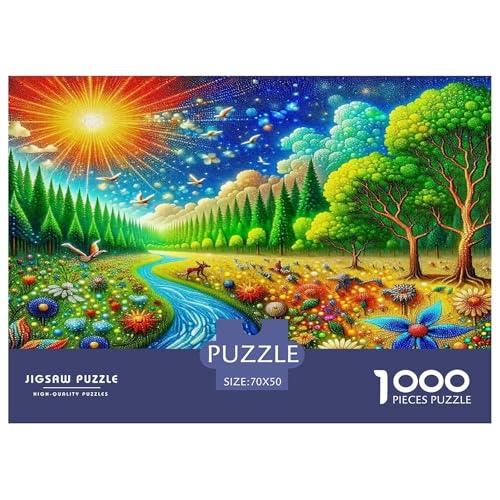 Dschungel1000Teile Schwierigesgroßes Puzzle Pflanzenwald Für Erwachsene Einzigartige Spielzeug SchwerStressabbau Für Dekorative Geschenke70x50cm/1000pcs von TFEDACVSS