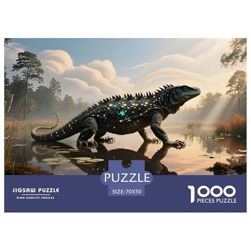 Eidechse1000Teile BuntePuzzles Wildtiere Für Erwachsene Kinder Einzigartige Spielzeug SchwerStressabbau Für DekoRatteive Geschenke70x50cm/1000pcs von TFEDACVSS