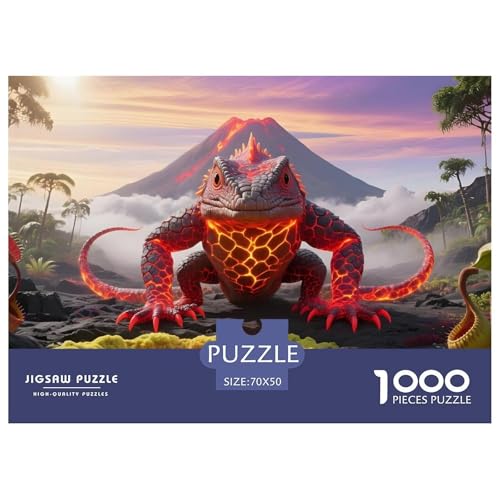 Eidechse1000Teile PuzzlesWildtiere Für Erwachsene Und Kinder Ab 14 Jahren Familienspiele Herausfordernde Für DekoRatteive Geschenke70x50cm/1000pcs Eidechse1000Teile PuzzlesWildtiere Für Erwachsene Und Kinder Ab 14 Jahren Familienspiele Herausfordernde Für DekoRatteive Geschenke70x50cm/1000pcs von TFEDACVSS