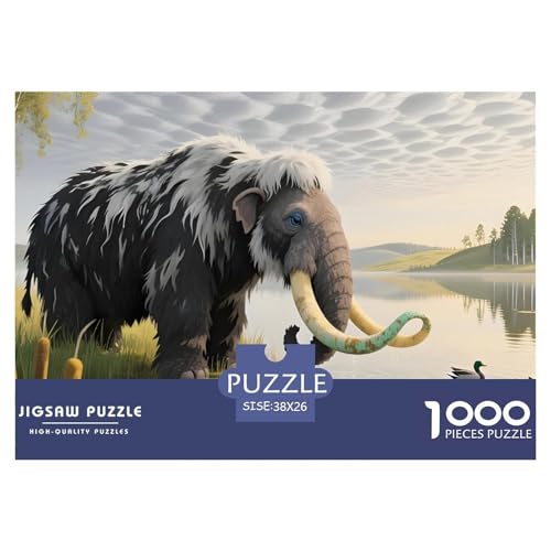 Elefanten1000Stück Puzzle Wildtiere Für Erwachsene Und Kinder Ab 14 Jahren Pädagogisches StressabbauSpielzeug Herausfordernde Moderne Porträts38x26cm/1000pcs von TFEDACVSS
