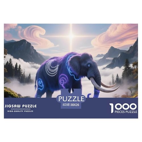 Elefanten1000Teile PuzzlesWildtiere Für Erwachsene Und Kinder Ab 14 Jahren Familienspiele Herausforderndes Für DekoRatteive Geschenke38x26cm/1000pcs Elefanten1000Teile PuzzlesWildtiere Für Erwachsene Und Kinder Ab 14 Jahren Familienspiele Herausforderndes Für DekoRatteive Geschenke38x26cm/1000pcs von TFEDACVSS
