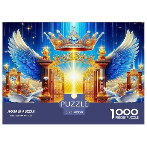Engel Flügel1000Teile PuzzlesEngel Flügel Für Erwachsene Und Kinder Ab 14 Jahren Einzigartige Spielzeug Herausfordernde Moderne Porträts70x50cm/1000pcs von TFEDACVSS