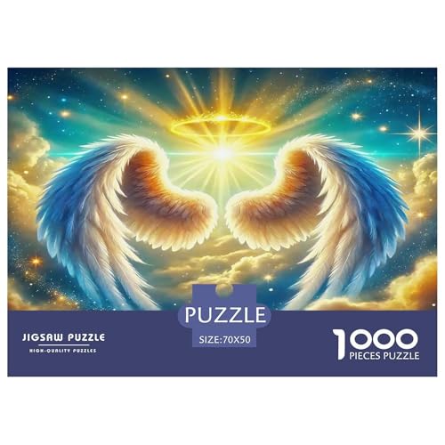 Engel Flügel1000Teile PuzzlesEngel Flügel Für Erwachsene Und Kinder Ab 14 Jahren Pädagogisches StressabbauSpielzeug Herausforderndes Moderne Porträts70x50cm/1000pcs von TFEDACVSS