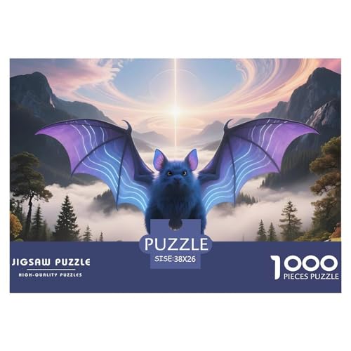 Fledermaus1000Teile PuzzlesWildtiere Für Erwachsene Einzigartige Spielzeug Herausfordernde Für Dekorative Geschenke38x26cm/1000pcs von TFEDACVSS