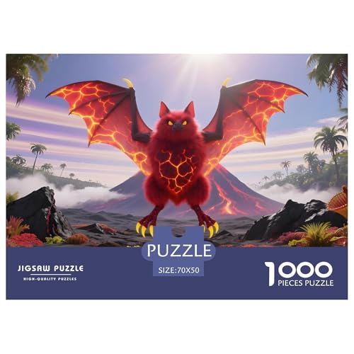 Fledermaus1000Teile PuzzlesWildtiere Für Erwachsene Pädagogisches StressabbauSpielzeug Herausfordernde Moderne Porträts70x50cm/1000pcs von TFEDACVSS