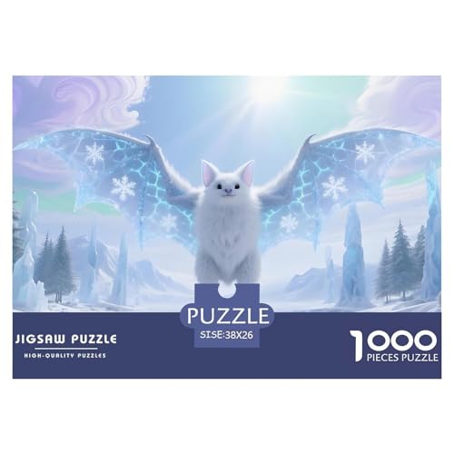 Fledermaus1000Teile PuzzlesWildtiere Für Erwachsene Und Kinder Ab 14 Jahren Einzigartige Spielzeug Herausfordernde Für Dekorative Geschenke38x26cm/1000pcs von TFEDACVSS