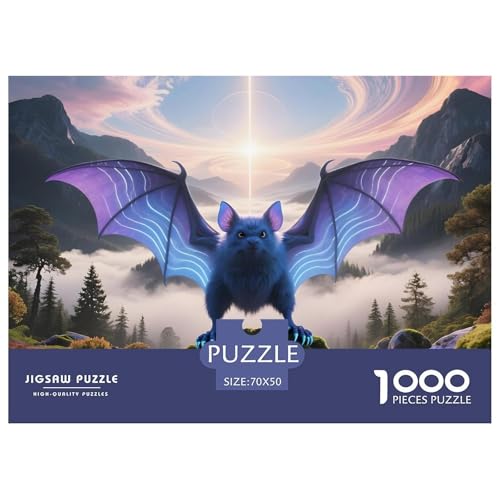 Fledermaus1000Teile PuzzlesWildtiere Für Erwachsene Und Kinder Ab 14 Jahren Einzigartige Spielzeug SchwerStressabbau Für Dekorative Geschenke70x50cm/1000pcs Fledermaus1000Teile PuzzlesWildtiere Für Erwachsene Und Kinder Ab 14 Jahren Einzigartige Spielzeug SchwerStressabbau Für Dekorative Geschenke70x50cm/1000pcs von TFEDACVSS