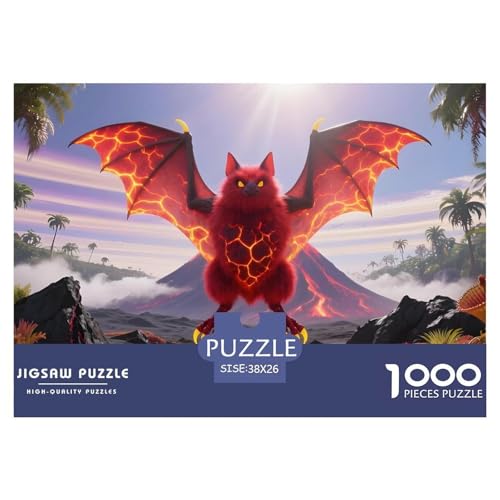 Fledermaus1000Teile PuzzlesWildtiere Für Erwachsene Und Kinder Ab 14 Jahren Familienspiele Herausfordernde Für Dekorative Geschenke38x26cm/1000pcs von TFEDACVSS