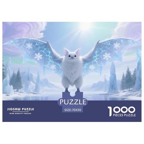 Fledermaus1000Teile PuzzlesWildtiere Für Erwachsene Und Kinder Ab 14 Jahren Familienspiele Herausforderndes Moderne Porträts70x50cm/1000pcs von TFEDACVSS