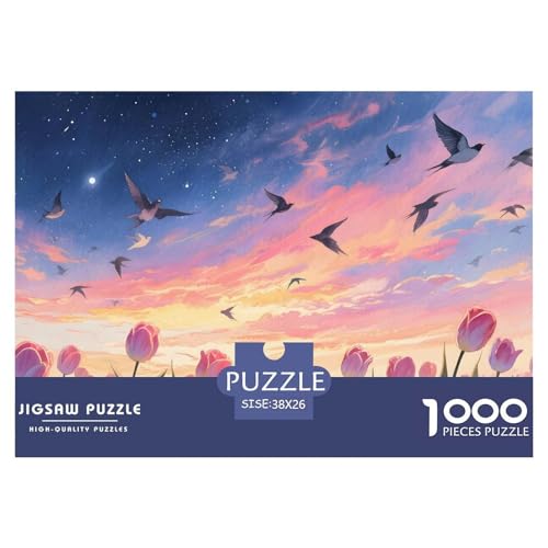 Flower Meer1000Teile PuzzlesTiere Für Erwachsene Pädagogisches StressabbauSpielzeug Herausforderndes Für Dekorative Geschenke38x26cm/1000pcs von TFEDACVSS