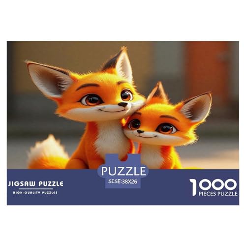 Fox1000Teile PuzzlesTierfuchs Für Erwachsene Und Kinder Ab 14 Jahren Familienspiele Herausfordernde Für Dekorative Geschenke38x26cm/1000pcs von TFEDACVSS