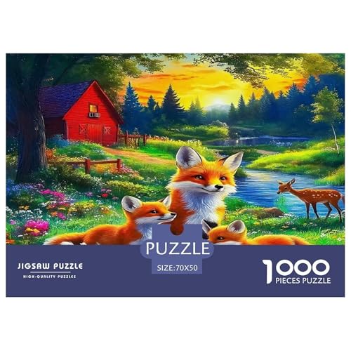 Fox1000Teile PuzzlesTierfuchs Für Erwachsene Und Kinder Ab 14 Jahren Familienspiele Herausforderndes Für Dekorative Geschenke70x50cm/1000pcs Fox1000Teile PuzzlesTierfuchs Für Erwachsene Und Kinder Ab 14 Jahren Familienspiele Herausforderndes Für Dekorative Geschenke70x50cm/1000pcs von TFEDACVSS