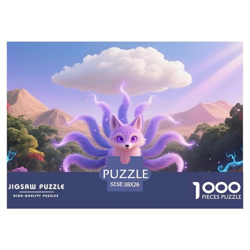 Fox1000Teile PuzzlesWildtiere Für Erwachsene Und Kinder Ab 14 Jahren Familienspiele Herausforderndes Für DekoRatteive Geschenke38x26cm/1000pcs von TFEDACVSS