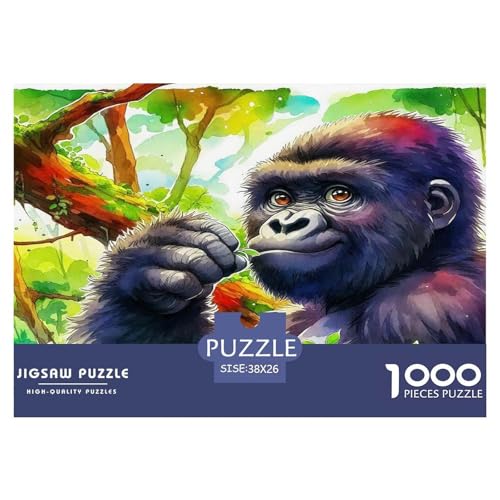 Gorilla1000Teile PuzzlesSchimpansen Für Erwachsene Und Kinder Ab 14 Jahren Familienspiele Herausfordernde Für Dekorative Geschenke38x26cm/1000pcs Gorilla1000Teile PuzzlesSchimpansen Für Erwachsene Und Kinder Ab 14 Jahren Familienspiele Herausfordernde Für Dekorative Geschenke38x26cm/1000pcs von TFEDACVSS