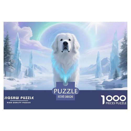Großer Hund1000Teile PuzzlesWildtiere Für Erwachsene Pädagogisches StressabbauSpielzeug Herausforderndes Für Dekorative Geschenke38x26cm/1000pcs von TFEDACVSS
