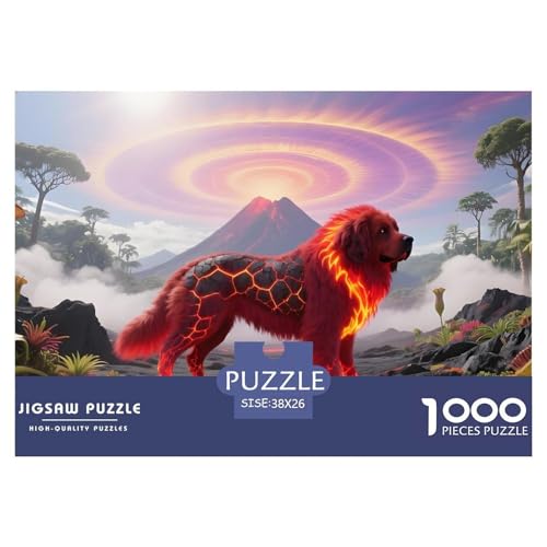 Großer Hund1000Teile PuzzlesWildtiere Für Erwachsene Und Kinder Ab 14 Jahren Pädagogisches StressabbauSpielzeug Denksport Moderne Porträts38x26cm/1000pcs von TFEDACVSS