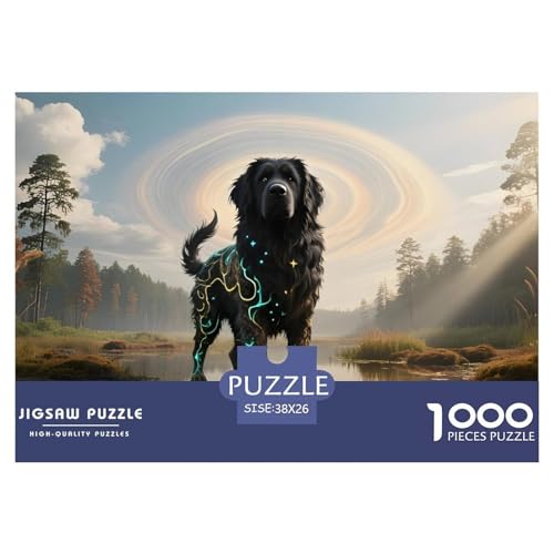Großer Hund1000Teile PuzzlesWildtiere Für Erwachsene Und Kinder Ab 14 Jahren Pädagogisches StressabbauSpielzeug SchwerStressabbau Moderne Porträts38x26cm/1000pcs von TFEDACVSS