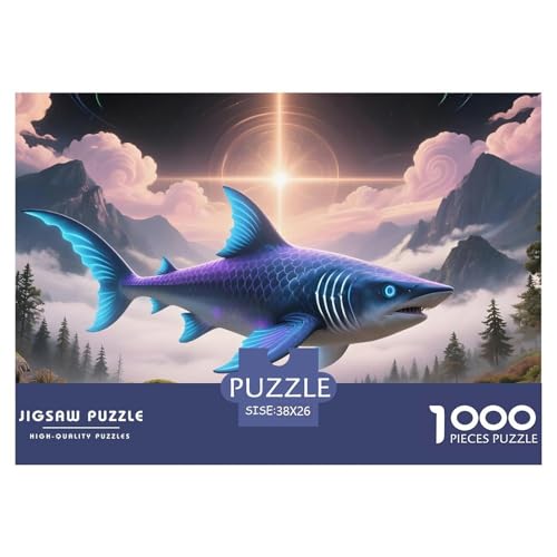 Hai1000Teile PuzzlesWildtiere Für Erwachsene Und Kinder Ab 14 Jahren Familienspiele Herausfordernde Für DekoRatteive Geschenke38x26cm/1000pcs Hai1000Teile PuzzlesWildtiere Für Erwachsene Und Kinder Ab 14 Jahren Familienspiele Herausfordernde Für DekoRatteive Geschenke38x26cm/1000pcs von TFEDACVSS