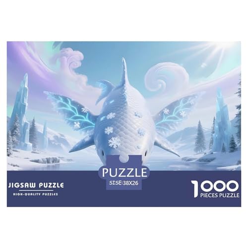 Hai1000Teile PuzzlesWildtiere Für Erwachsene Und Kinder Ab 14 Jahren Familienspiele Herausfordernde Für DekoRatteive Geschenke38x26cm/1000pcs von TFEDACVSS