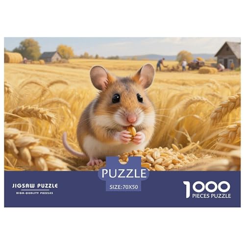Hamster1000Teile PuzzlesTiere Für Erwachsene Und Kinder Ab 14 Jahren Familienspiele Herausfordernde Für DekoRatteive Geschenke70x50cm/1000pcs Hamster1000Teile PuzzlesTiere Für Erwachsene Und Kinder Ab 14 Jahren Familienspiele Herausfordernde Für DekoRatteive Geschenke70x50cm/1000pcs von TFEDACVSS