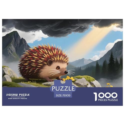 Hedgehog1000Teile PuzzlesWildtiere Für Erwachsene Und Kinder Ab 14 Jahren Familienspiele Herausforderndes Für DekoRatteive Geschenke70x50cm/1000pcs Hedgehog1000Teile PuzzlesWildtiere Für Erwachsene Und Kinder Ab 14 Jahren Familienspiele Herausforderndes Für DekoRatteive Geschenke70x50cm/1000pcs von TFEDACVSS