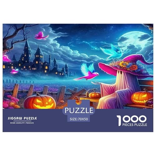 Hexe1000Stück PuzzlesHexe Für Erwachsene Kinder Pädagogisches StressabbauSpielzeug Denksport Für Dekorative Geschenke70x50cm/1000pcs von TFEDACVSS