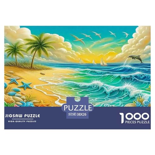 Küstenlandschaft1000Teile Puzzle Küstenlandschaft Für Erwachsene Und Kinder Ab 14 Jahren Einzigartige Spielzeug Herausforderndes Für Dekorative Geschenke38x26cm/1000pcs von TFEDACVSS
