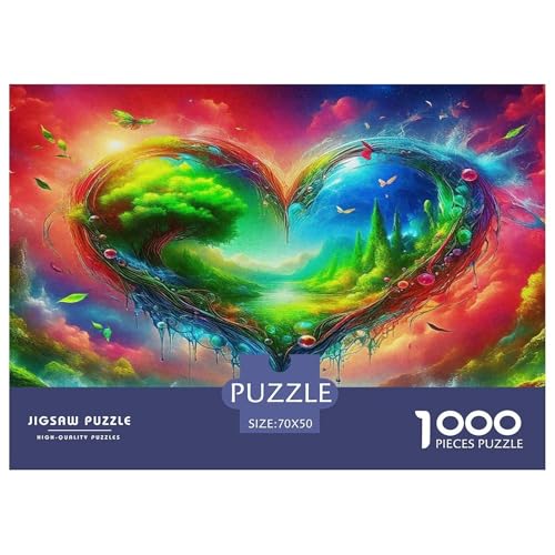 Liebe Blume1000Teile Schwierigesgroßes Puzzle Liebe Blume Für Erwachsene Und Kinder Ab 14 Jahren Familienspiele Herausforderndes Moderne Porträts70x50cm/1000pcs von TFEDACVSS