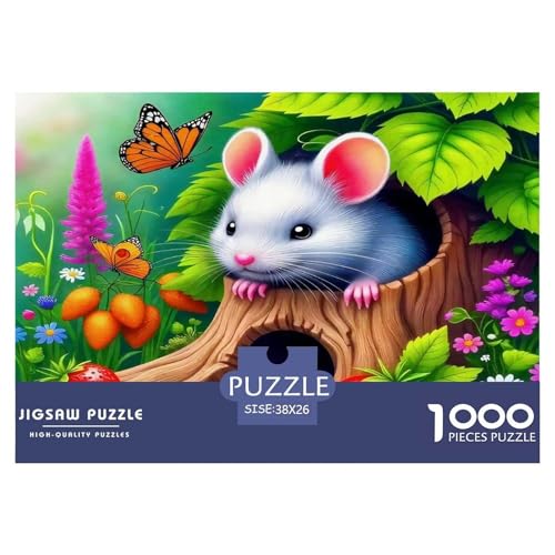 Maus1000Teile Schwierigesgroßes Puzzle Wildtiere Für Erwachsene Kinder Familienspiele Herausforderndes Moderne Porträts38x26cm/1000pcs von TFEDACVSS