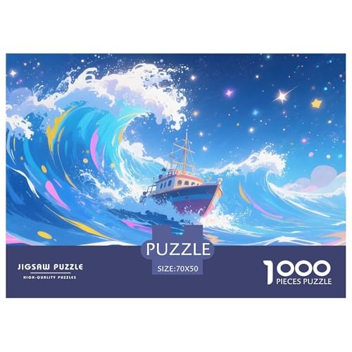Meer1000Teile PuzzlesBoot Für Erwachsene Und Kinder Ab 14 Jahren Einzigartige Spielzeug SchwerStressabbau Für Dekorative Geschenke70x50cm/1000pcs von TFEDACVSS