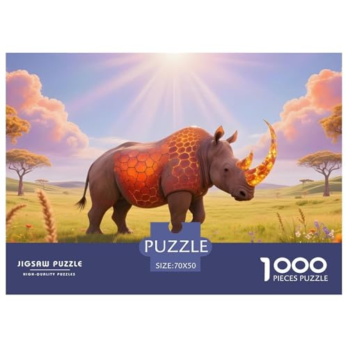 Nashörner1000Teile PuzzlesWildtiere Für Erwachsene Und Kinder Ab 14 Jahren Familienspiele Herausforderndes Für DekoRatteive Geschenke70x50cm/1000pcs Nashörner1000Teile PuzzlesWildtiere Für Erwachsene Und Kinder Ab 14 Jahren Familienspiele Herausforderndes Für DekoRatteive Geschenke70x50cm/1000pcs von TFEDACVSS