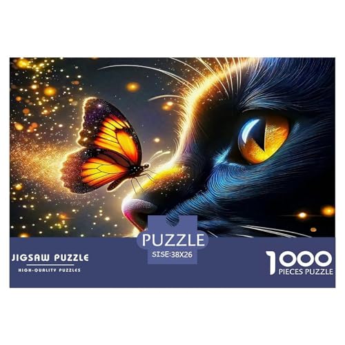 Niedliche Katze1000Teile PuzzlesAnimal Katze Animal Niedliche Katze Für Erwachsene Und Kinder Ab 14 Jahren Einzigartige Spielzeug Herausfordernde Moderne Porträts38x26cm/1000pcs von TFEDACVSS