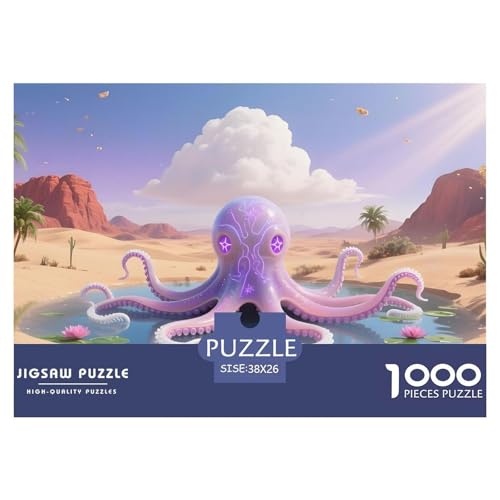 Octopus1000Teile PuzzlesWildtiere Für Erwachsene Und Kinder Ab 14 Jahren Familienspiele Herausforderndes Für DekoRatteive Geschenke38x26cm/1000pcs von TFEDACVSS