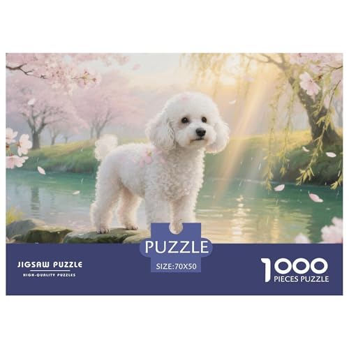 Poodle1000Teile Schwierigesgroßes Puzzle Tiere Für Erwachsene Einzigartige Spielzeug SchwerStressabbau Für DekoRatteive Geschenke70x50cm/1000pcs von TFEDACVSS
