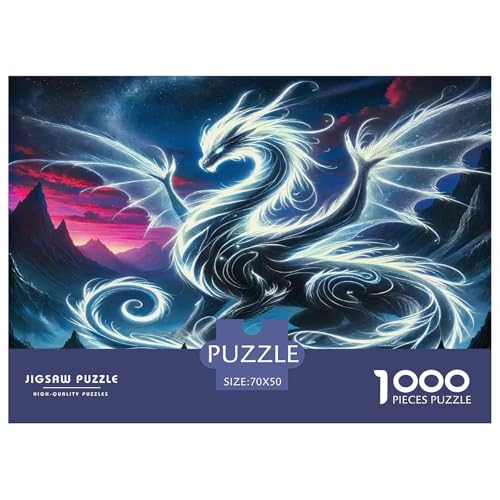 Pterosaurusus1000Teile PuzzlesMythische Kreaturen Für Erwachsene Und Kinder Ab 14 Jahren Pädagogisches StressabbauSpielzeug Denksport Für Dekorative Geschenke70x50cm/1000pcs von TFEDACVSS